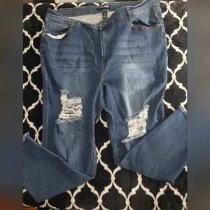 Fashion Nova Distressed Jeans 3x‎